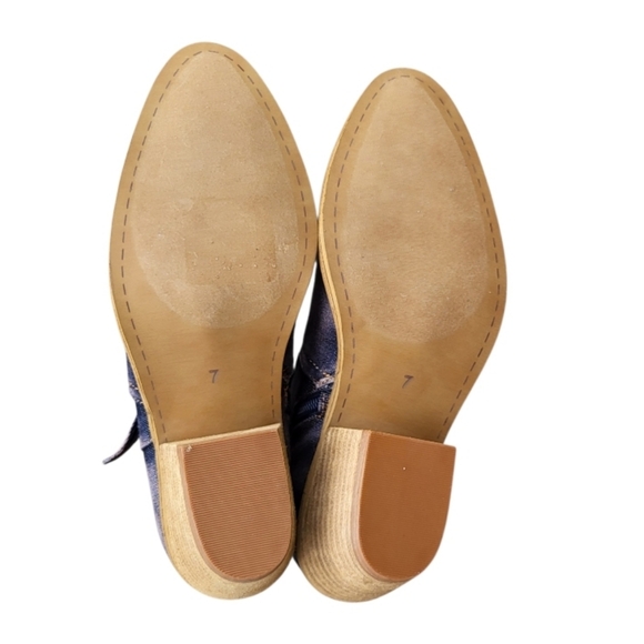 Corkys Denim Washed Blue Fed Up Ankle Western Horse Boot Shoe Blue Jean Women 7 - Picture 5 of 13